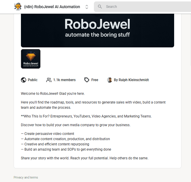 (n8n) RoboJewel AI Automation