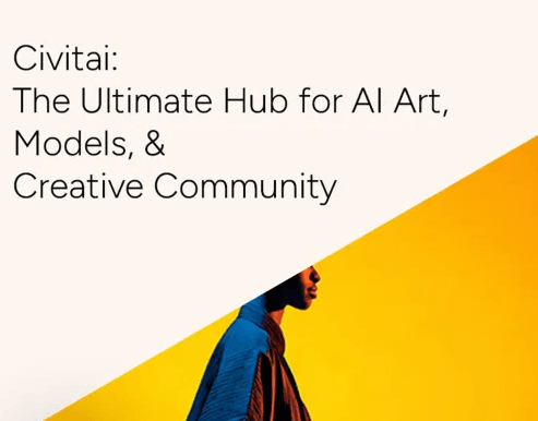 Civitai AI model hub showing LoRA and checkpoint models for Stable Diffusion