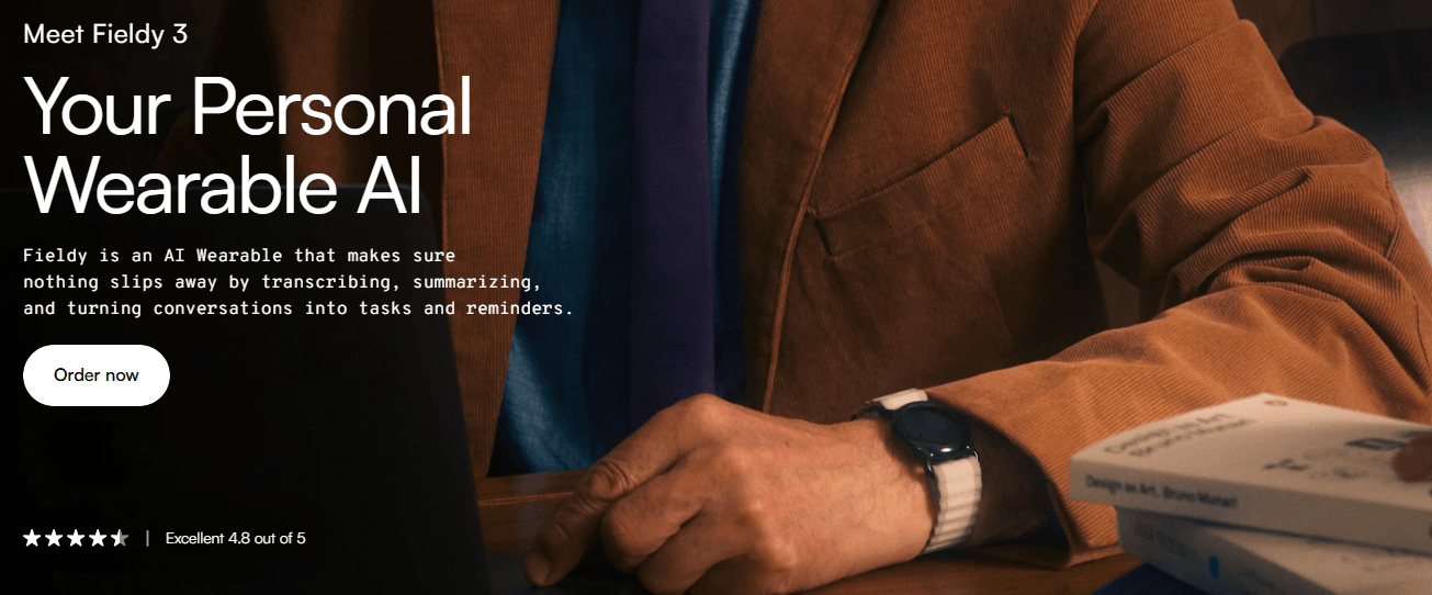 Fieldy 3 wearable AI device - transcription and task extraction