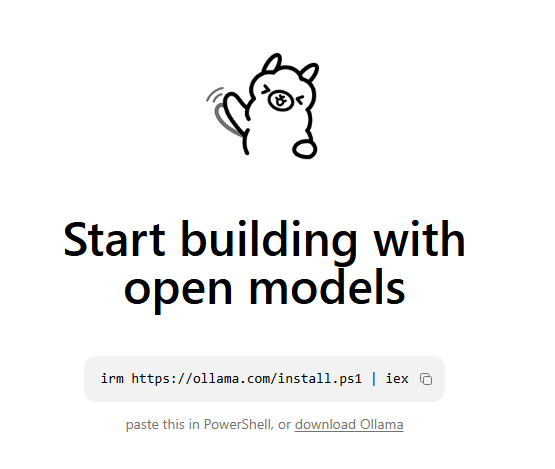 Meta Llama model running locally in Ollama interface on a desktop computer
