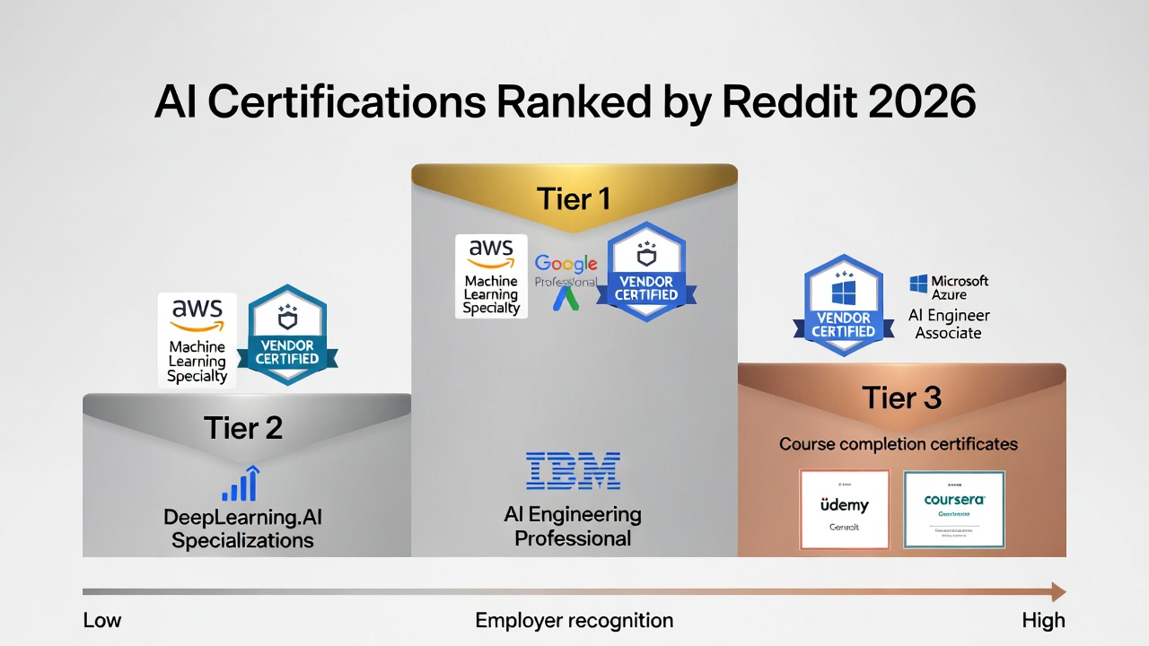 Best AI Certifications 2026: What Reddit Actually Recommends