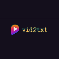 Vid2txt logo